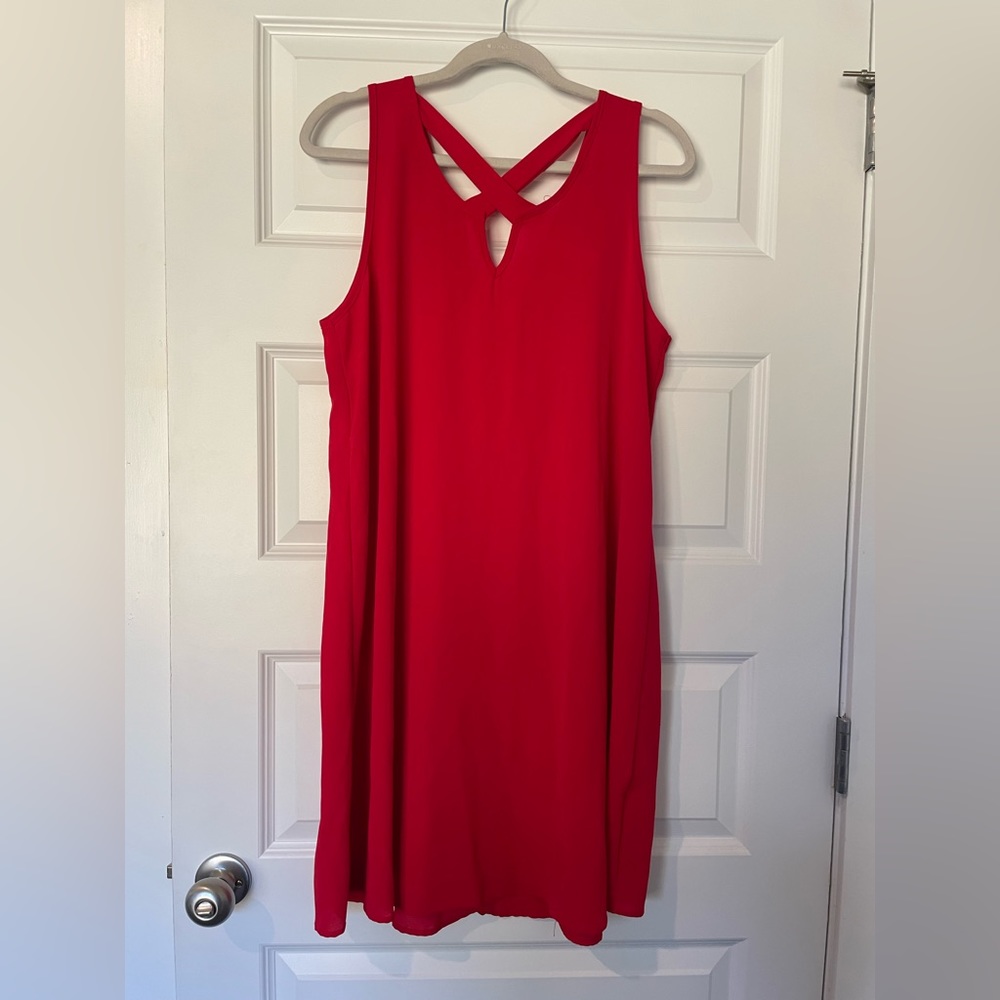 Peppermint- Red Dress- Size Large
